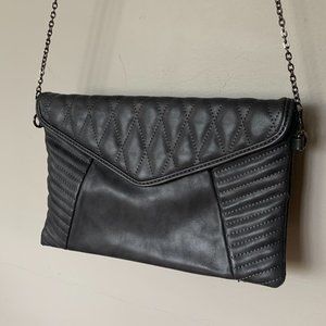 Urban Expressions Grey Vegan Leather Clutch